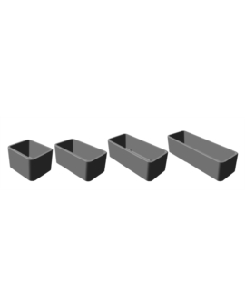 JARDINIERE MALACCA L. 800MM GRAVILLONS FINS GRIS