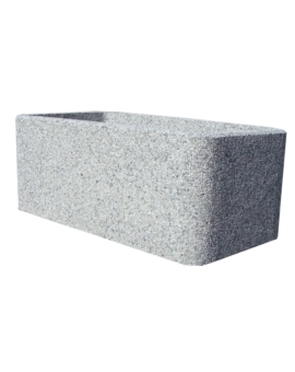 JARDINIERE MALACCA L. 800MM GRAVILLONS FINS GRIS