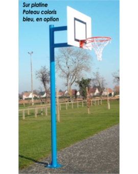 PANNEAU BASKET BALL SCOLAIRE H. 2600MM A SCELLER