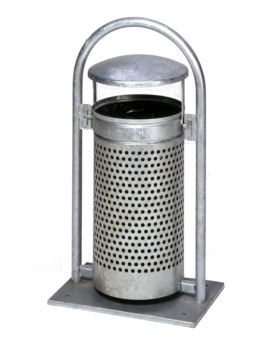 CORBEILLE HORTON 3 EN 1 - 70L AVEC CENDRIER GALVANISE
