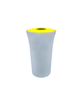 CORBEILLE TRI SELECTIF OTTAWA 130 LITRES COUVERCLE NOIR