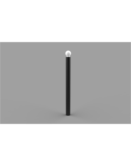 POTELET HUGO PMR Ø 76MM - H.1500MM - A SCELLER RAL 3004 - BX