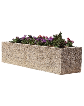 JARDINIERE EOS L. 800XL. 500XH. 400MM TON PIERRE