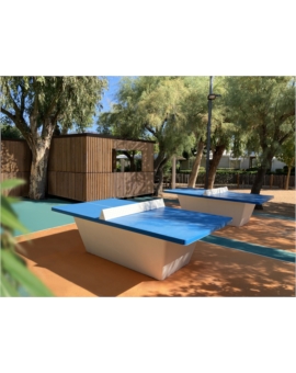TABLE PING PONG SQUARE BLEU