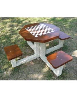 TABLE DE JEUX VESTA ECHECS ET DAMES