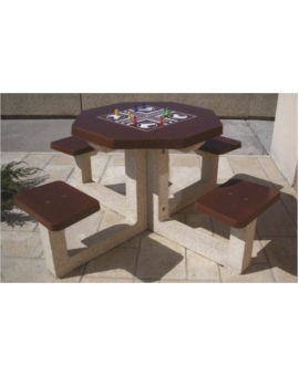 TABLE DE JEUX VESTA ECHECS ET DAMES