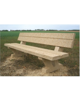 BANC ERIS BETON GRAVILLONS LAVES