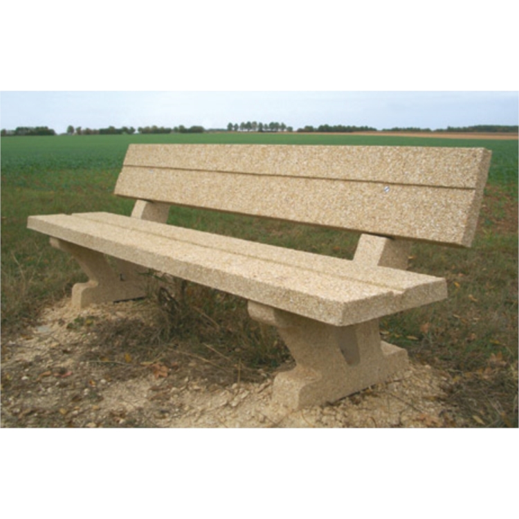 BANC ERIS BETON GRAVILLONS LAVES