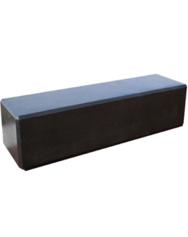 BANQUETTE MONOBLOC 2M BETON NOIR