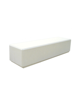 BANQUETTE MONOBLOC 2M BETON NOIR