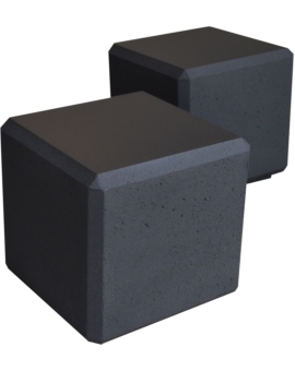 CUBE MONOBLOC 50 CM BETON GRIS