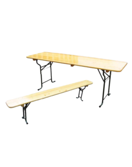 TABLE + BANCS BRASSERIE PIETEMENT TUBE