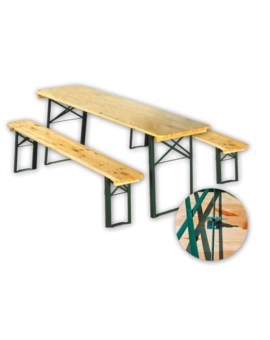 TABLE + BANCS BRASSERIE PIETEMENT CORNIERE