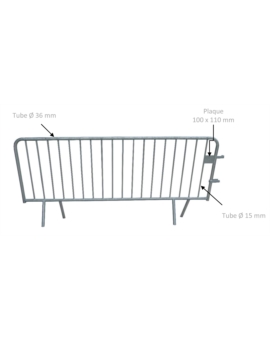 BARRIERES MANIFESTATIONS - VENDUES PAR 10 L. 2000MM
