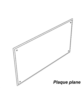 PLAQUE RUE PLANE - MURALE 400X250MM