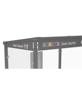 ABRI VELO MILAN - COUPE VENT DE TOITURE LATERAL