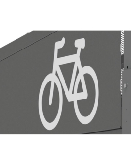 ABRI VELO MILAN - PLAQUE SIGNALETIQUE SYMBOLE VELO