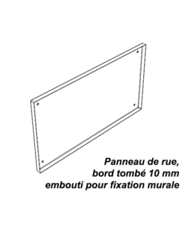 PANNEAU RUE MURAL - BTS 10MM 400X250MM
