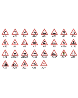 TYPE A - SIGNALISATION DE DANGER CL2 / 500 (MINI) A1A