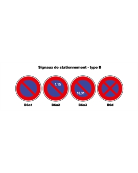 TYPE B - SIGNAL.DE STATIONNEMENT - CL2 / 450 (MINI) B6A1