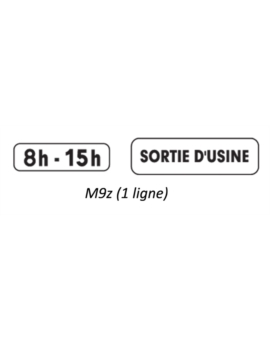 PANONCEAUX M POUR TYPE B 450 (MINI) M9Z 1 LIGNE