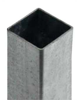 SUPPORTS ACIER 80 X 80MM - ÉP.2MM H. 2000MM