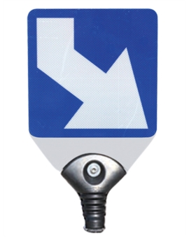TYPE J5 - BALISE AVEC SOCLE 350X350MM