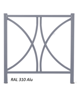 BARRIERE VAUBAN - A SCELLER L. 1100MM RAL 9010 - BLANC