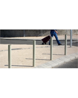 POTELET STEEL Ø 100MM - H.1000MM RAL 9010-BLANC