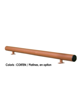 BUTEE DE PARKING OXO L. 1000MM RAL 9010 - BLANC
