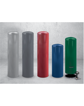 BORNE ANTI-BELIER CAELINA Ø219 MM H.600MM RAL 9010 - BLANC