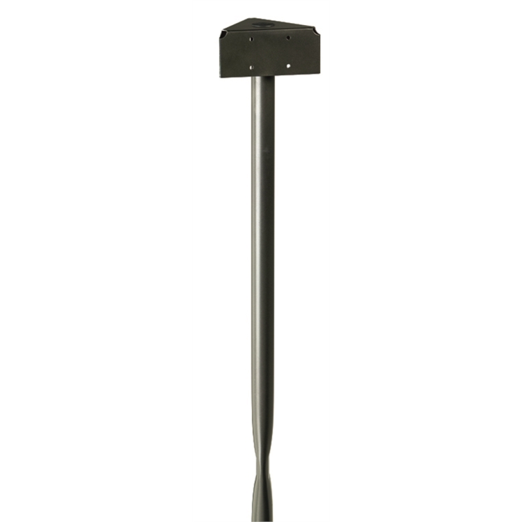 POTEAU POUR 3 FLUX - GRIS MANGANESE - A SCELLER