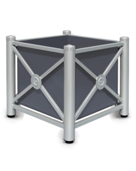 JARDINIERE DELORME - 1000MM BOULE RAL 9010 - BLANC