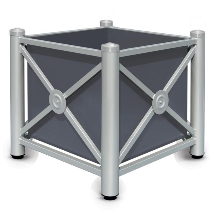 JARDINIERE DELORME - 1000MM BOULE RAL 9010 - BLANC