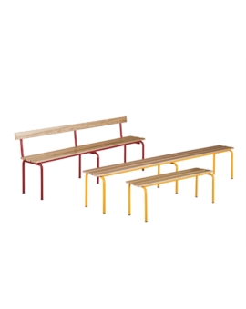 BANC ROSTAND L. 1200MM RAL 9010 - BLANC