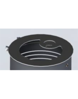 CORBEILLE ACIER LIGNE 600 RAL 7016 - ANTHRACITE MAT SANS CENDRIER