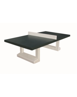 TABLE PING PONG BETON PIEDS DROITS A POSER