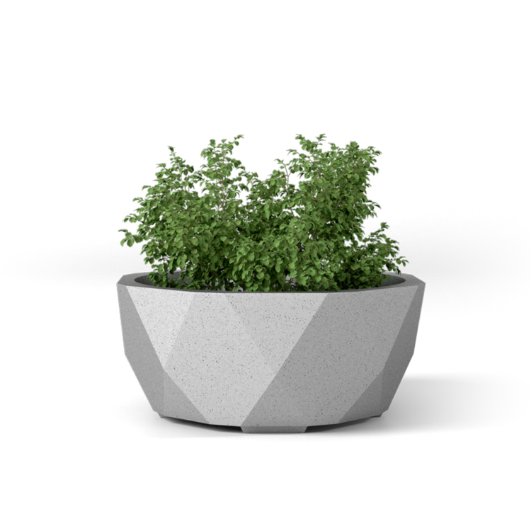 JARDINIERE BETON PETRUS - Ø.1140MM - COLORIS GRIS GRANITE JARDINIERE BETON PETRUS - Ø.1140MM - COLORIS GRIS GRANITE