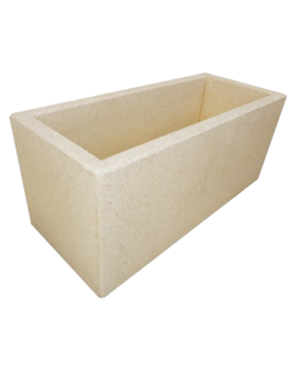 JARDINIERE BETON ANEMONE RECTANGULAIRE L.1000XL.350XH.300MM GRAVILLON
