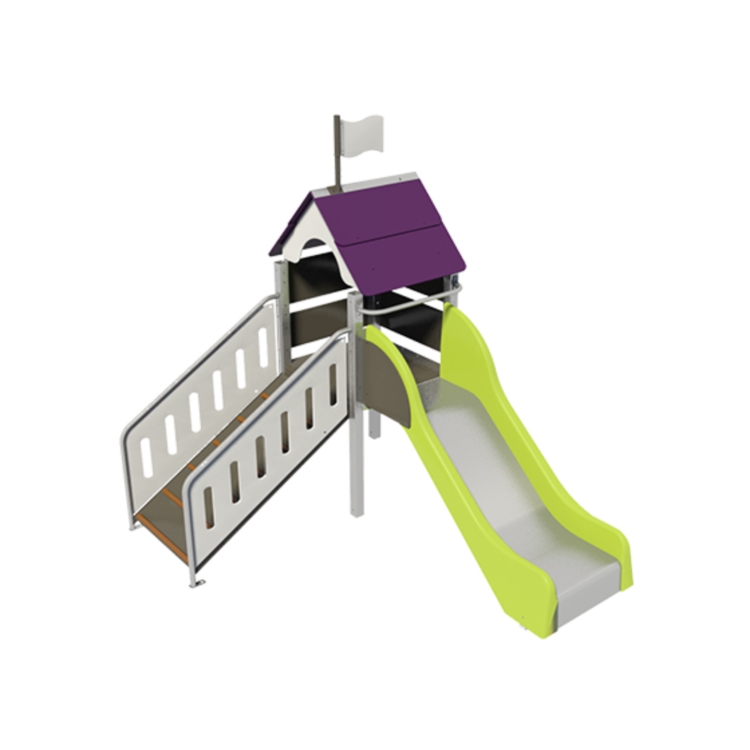 JEU MULTIPLE DONJON (2 À 10 ANS) GRIS ET PRUNE