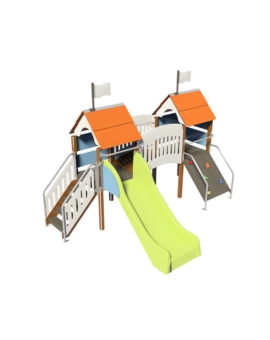 JEU MULTIPLE CASTEL (18 MOIS À 7 ANS) GRIS ET PRUNE