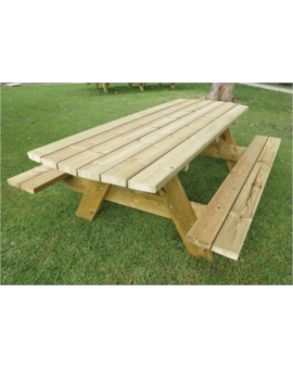 TABLE PIQUE NIQUE BOIS DYNASTIE L.2300MM