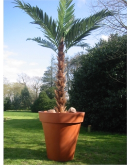 POT ROND DECO Ø. 610MM ANTHRA.-G932 SANS CONTRE BAC