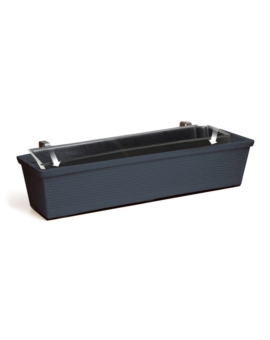 BALCONNIERE SUSPENDUE AVEC RESERVE - L. 605MM ANTHRA.-G932