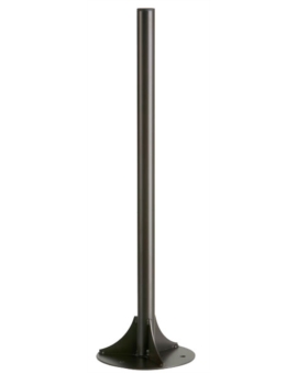 POTEAU SUR SOCLE POUR 1 FLUX - GRIS MANGANESE - A FIXER