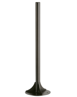 POTEAU SUR SOCLE POUR 1 FLUX - GRIS MANGANESE - A FIXER