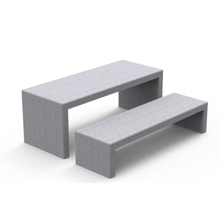 TABLE PIQUE NIQUE KUBE + 1 BANQUETTE