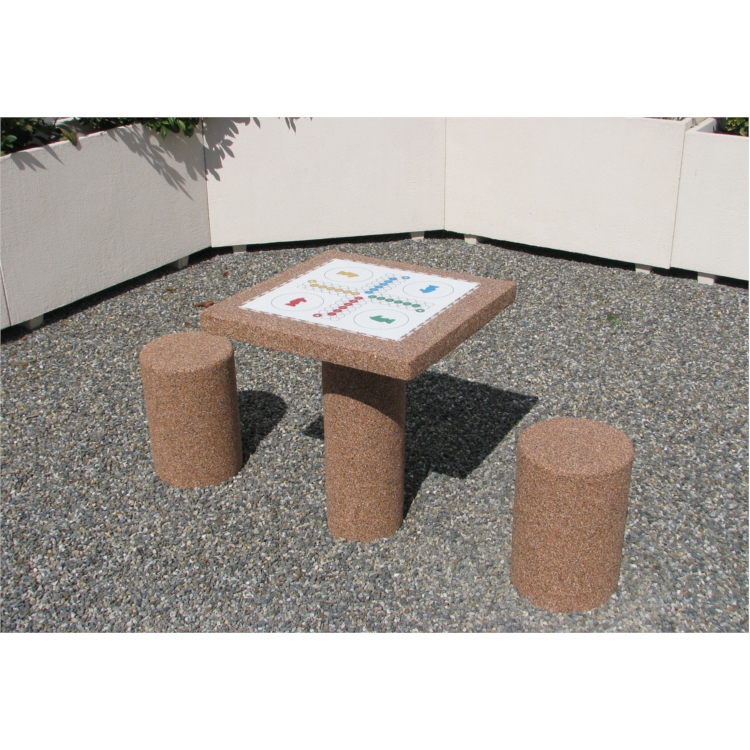 TABLE DE JEUX MASTER GRAVILLONS COLORES ECHECS + DAMES GRAVILLONS 403