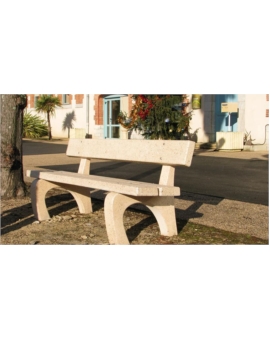 BANC BETON MILLAU BLANC NATUREL A SCELLER