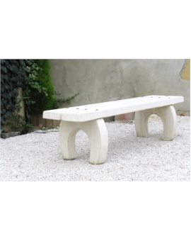 BANQUETTE BETON MILLAU BLANC NATUREL A SCELLER